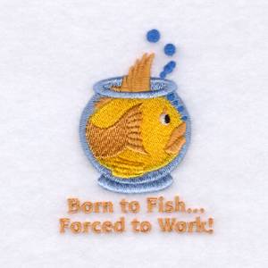 Picture of Born to Fish... Machine Embroidery Design