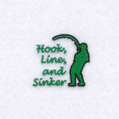 Hook, Line, and Sinker Machine Embroidery Design