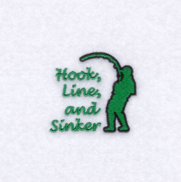Picture of Hook, Line, and Sinker Machine Embroidery Design