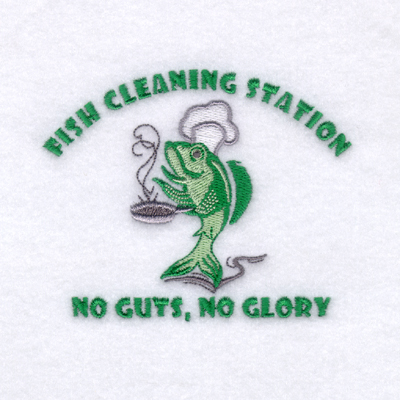Fish Cleaning Station Machine Embroidery Design