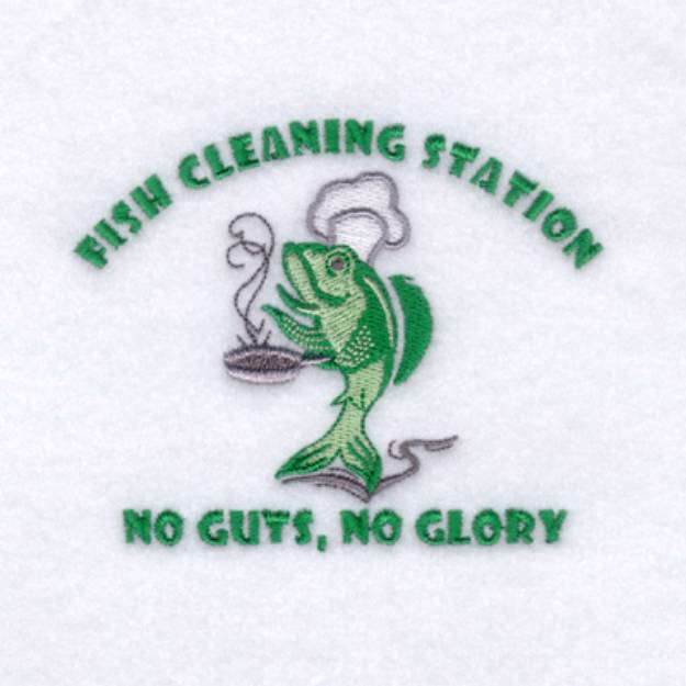 Picture of Fish Cleaning Station Machine Embroidery Design