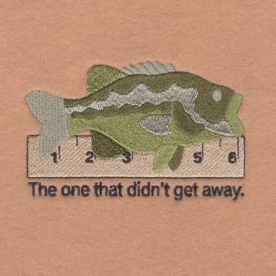 The One That Didnt Get Away. Machine Embroidery Design
