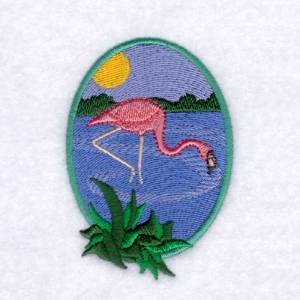 Picture of Flamingo Lagoon Machine Embroidery Design