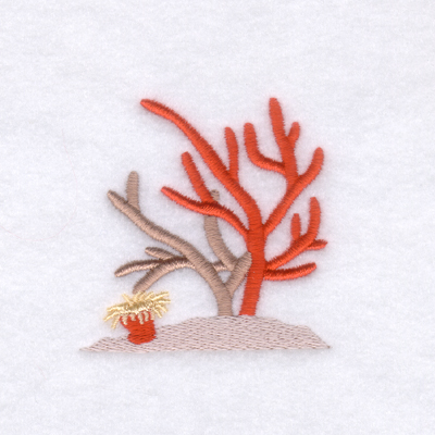 Coral Machine Embroidery Design