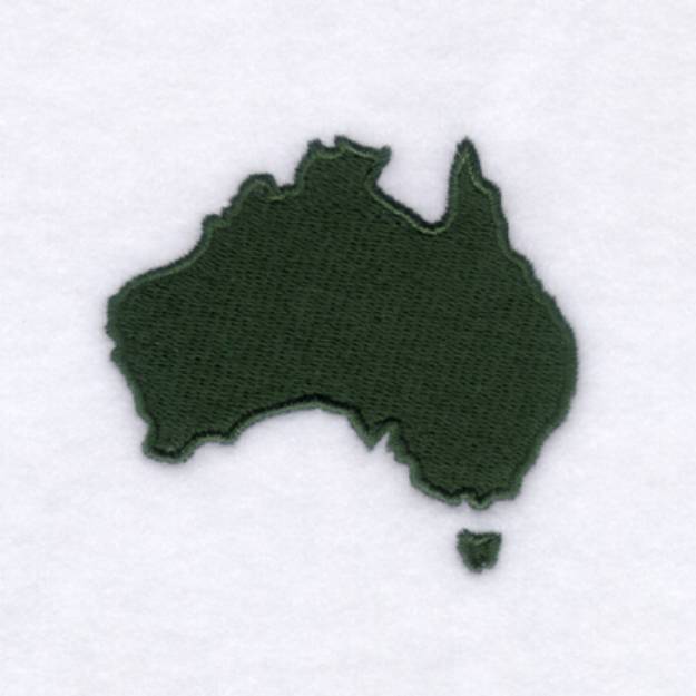 Picture of Australia Filled Machine Embroidery Design