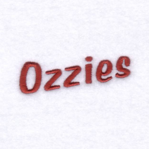 Picture of Ozzies Text Machine Embroidery Design