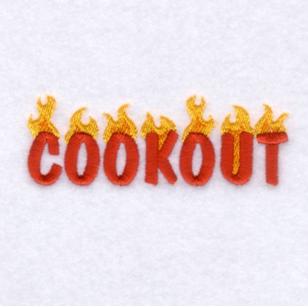 Picture of Cookout Machine Embroidery Design
