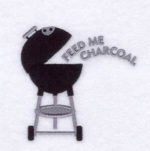 Picture of Feed Me Charcoal Machine Embroidery Design