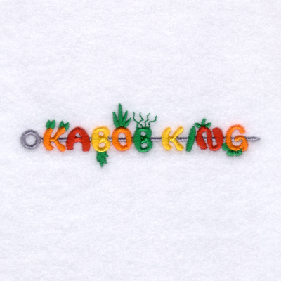 Kabob King Machine Embroidery Design