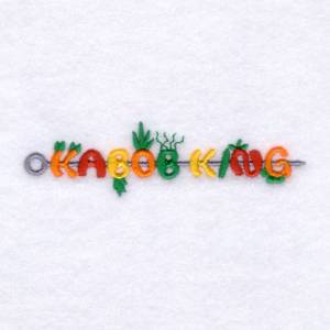 Picture of Kabob King Machine Embroidery Design