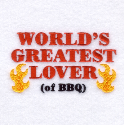 Lover of BBQ Machine Embroidery Design