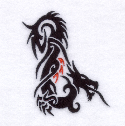 Dragon Tattoo Machine Embroidery Design