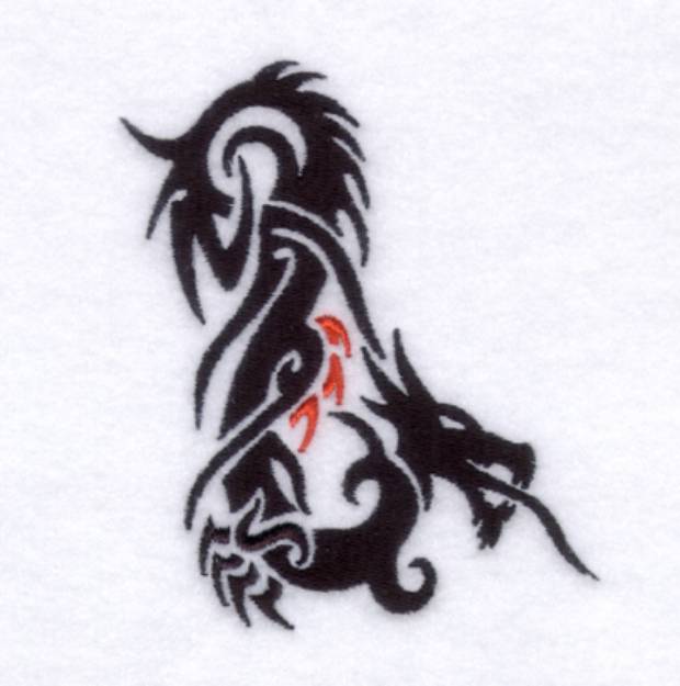 Picture of Dragon Tattoo Machine Embroidery Design