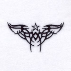 Picture of Wings Tattoo Machine Embroidery Design