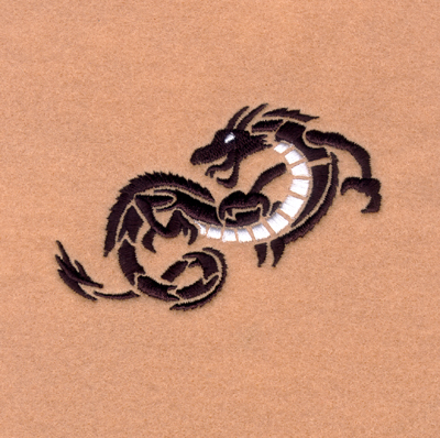 Asian Dragon #10 Small Machine Embroidery Design