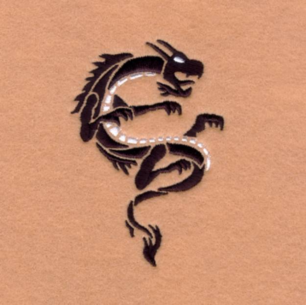 Picture of Asian Dragon #6 Small Machine Embroidery Design