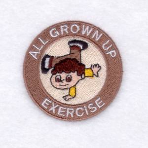 Picture of Grown Up Exercise Machine Embroidery Design