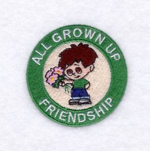 Picture of Grown Up Friendship Machine Embroidery Design