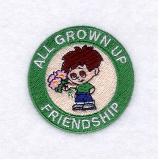 Picture of Grown Up Friendship Machine Embroidery Design