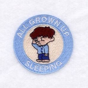 Picture of Grown Up Sleeping Machine Embroidery Design