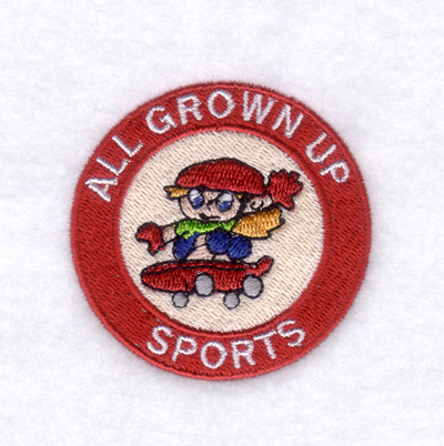 Grown Up Sports Machine Embroidery Design