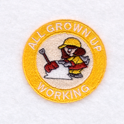 Grown Up Working Machine Embroidery Design