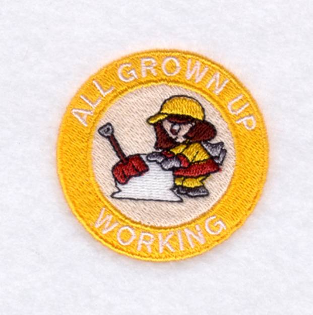 Picture of Grown Up Working Machine Embroidery Design