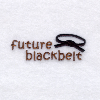 Future Black belt Machine Embroidery Design