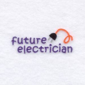 Picture of Future Electrician Machine Embroidery Design