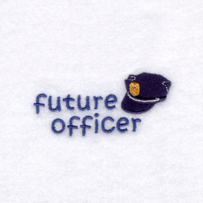 Future Officer Machine Embroidery Design