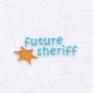 Picture of Future Sheriff Machine Embroidery Design