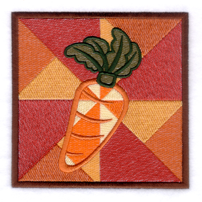 Carrot Square Machine Embroidery Design
