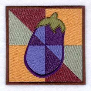 Picture of Eggplant Square Machine Embroidery Design