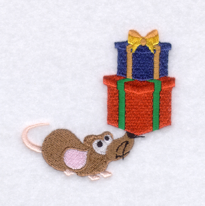 Mouse Gifts Machine Embroidery Design