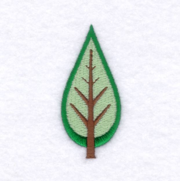 Picture of Leaf Tree Two Machine Embroidery Design