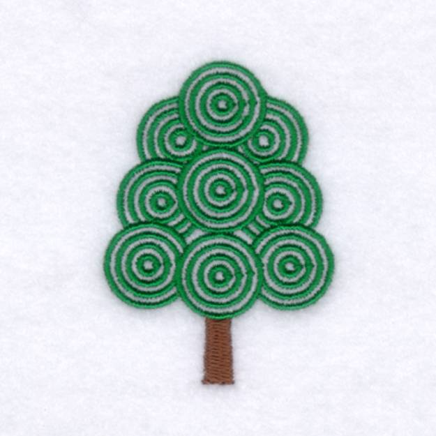 Picture of Bulls eye Tree Machine Embroidery Design