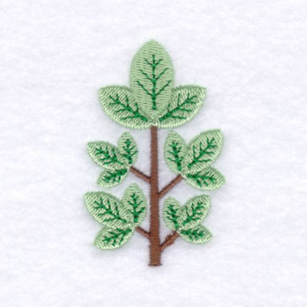 Picture of Three Leaf Tree Machine Embroidery Design