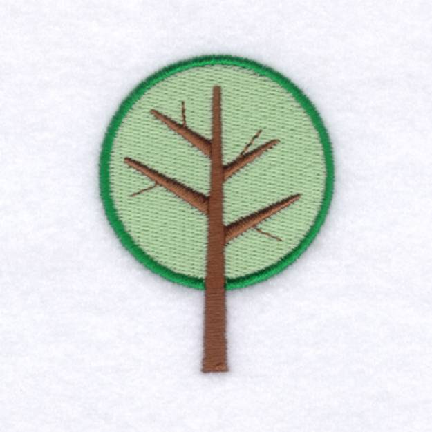 Picture of Round Tree Machine Embroidery Design