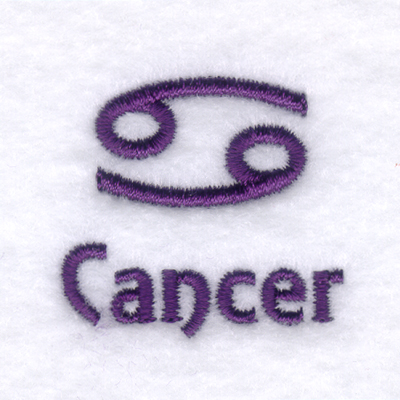 Cancer Machine Embroidery Design
