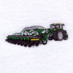 Picture of Tractor and Grain Drill Machine Embroidery Design