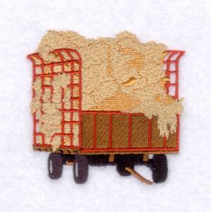 Picture of Hay Wagon Machine Embroidery Design