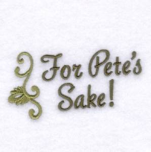 Picture of Petes Sake! Machine Embroidery Design