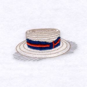 Picture of Boater Hat Machine Embroidery Design