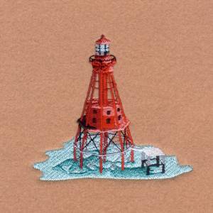 Picture of American Shoal Lighthouse, FL Machine Embroidery Design