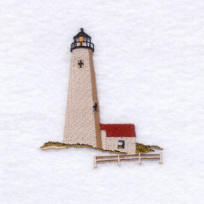 Great Point Nantucket Lighthouse, MA Machine Embroidery Design