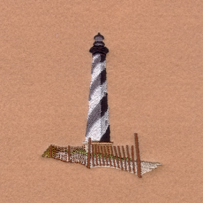 Cape Hatteras Lighthouse Machine Embroidery Design