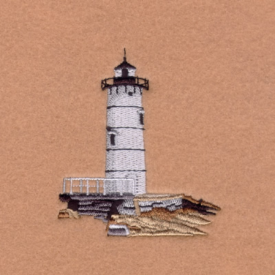 Portsmouth Harbor Lighthouse Machine Embroidery Design