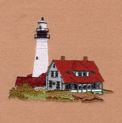 Portland Head Lighthouse Machine Embroidery Design