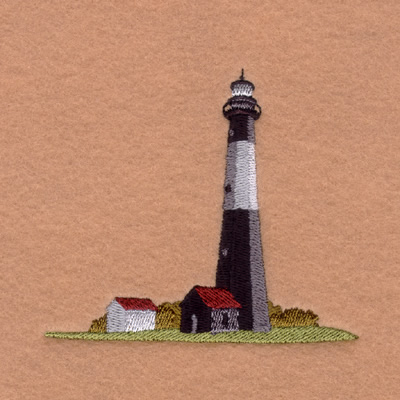 Tybee Lighthouse Machine Embroidery Design