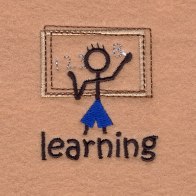 Stick Kids Learning Machine Embroidery Design